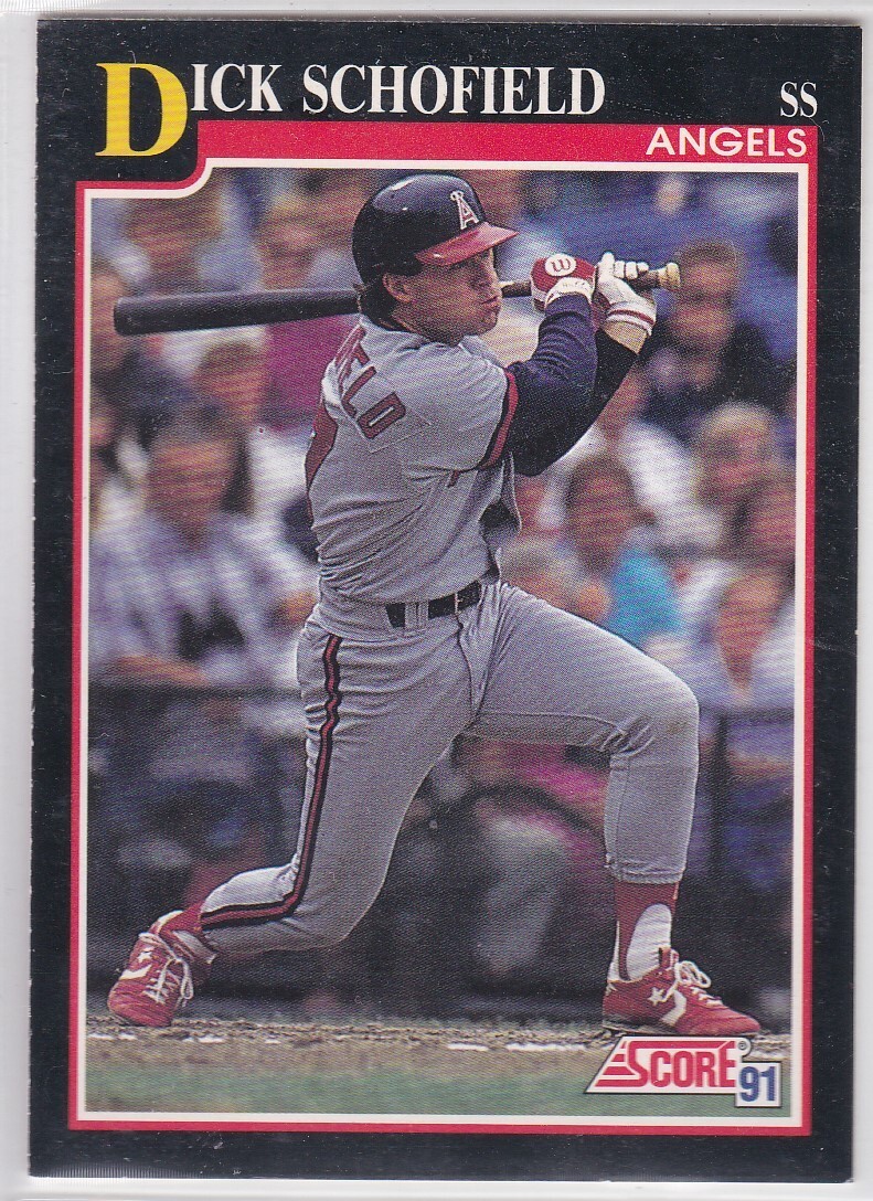 M) 1991 Score Baseball Trading Card Dick Schofield 776 eBay
