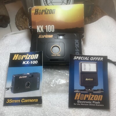 Vintage Camera Horizon KX-100 Focus Free 35mm Film Point and Shoot Camera
