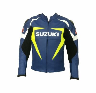 SUZUKI JACKET BLUE MOTORBIKE MOTOGP MOTORCYCLE