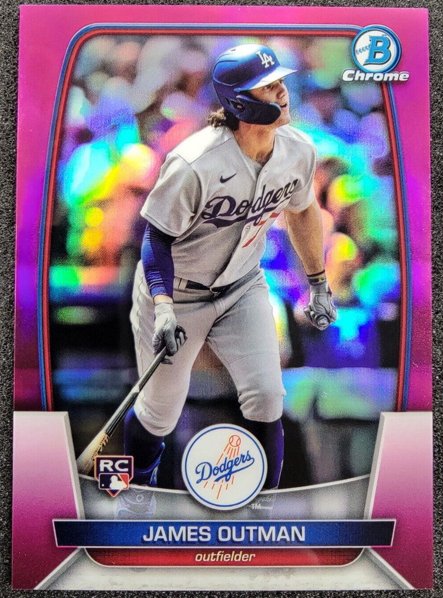 ウェア outman 2023 Bowman Chrome Fuchsia Refractor /299 James Outman Rookie RC