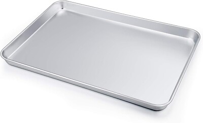 Large Baking Sheet P&P CHEF Stainless Steel Cookie Sheet Baking Pan Tray