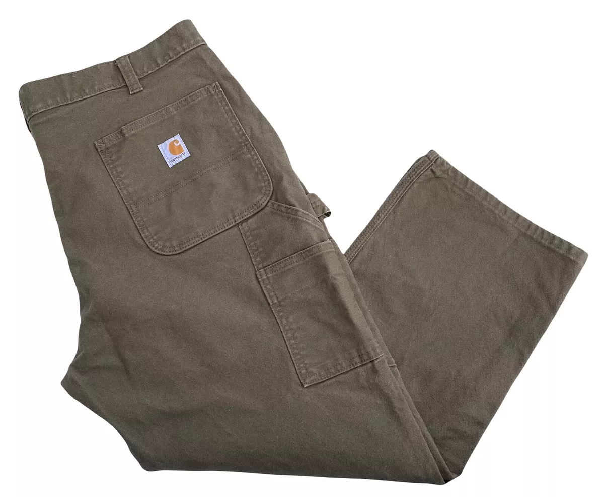 Carhartt Mens Relaxed Fit Twill Utility Work Pant Carpenter Flex 41x26  Coffee