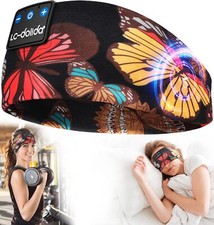 Bluetooth Sleep Headphones Sports Headband 3 in 1 Mask with Microphone