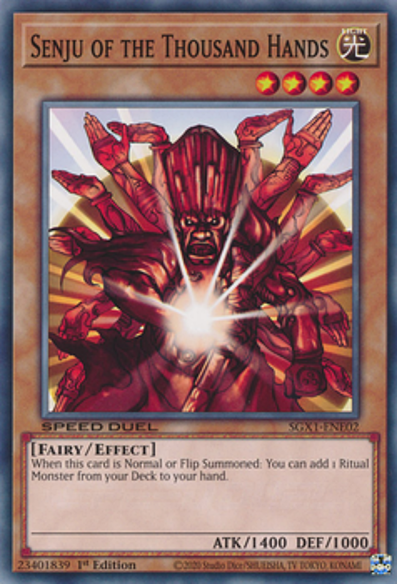 Senju of the Thousand Hands SGX1-ENE02 N/ Mint 1st YUGIOH Card | eBay