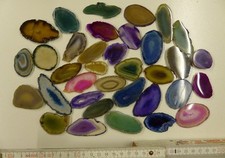 Plastry agatowe, rozmiar 00, 25 szt