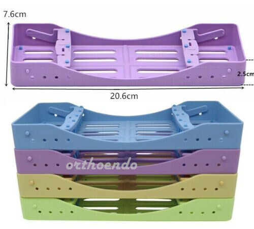 Autoclaveable Sterilization Cassette Box Tray Rack Dental For 5/7/10 Instruments - Picture 3 of 70