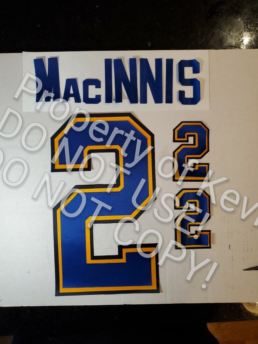 St. Louis Blues Custom Jersey Lettering Kit – Any Year, Name, Number – Unsewn