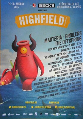 MARTERIA - BROILERS - CLUESO 2015 - orig. Concert Poster - Konzert Plakat - A1