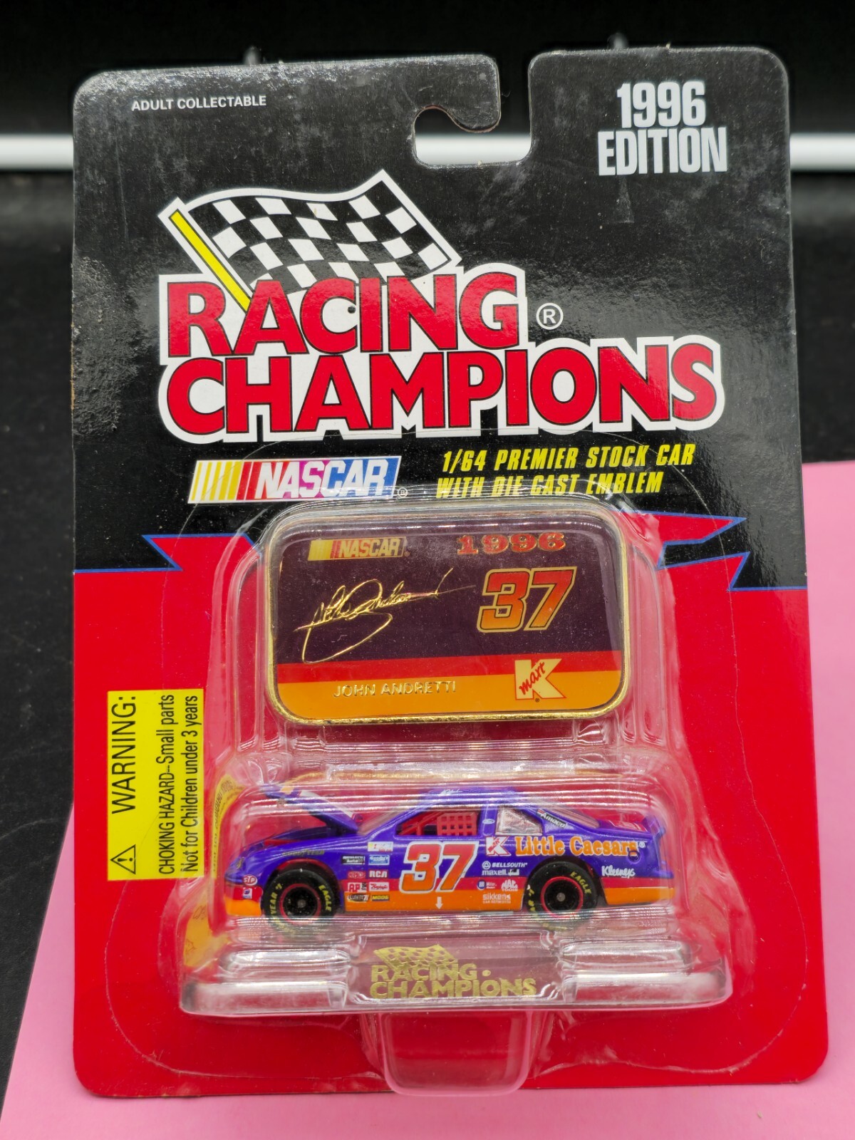 Racing Champions Nascar 1996 John Andretti # 37 K-Mart 1/64 Die Cast Car 113-M