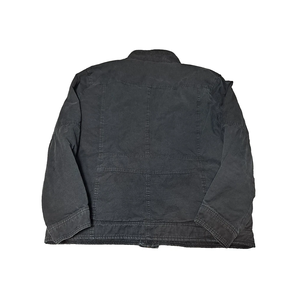 Levi's Jacket Men XL Black Coat Sherpa Lined Grunge Dark Academia Heritage Y2K - Image 2 of 4