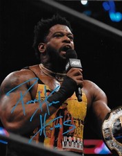 Autographed Wrestling Powerhouse Hobbs  Signed AEW 8x10 Photo #1 Original
