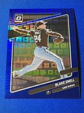 2021 Panini Donruss Optic Blake Snell #167 FOTL Blue Pandora Prizm /99 Giants