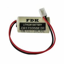 NEW FDK CR17335SE 3V 2/3A Battery for Industrial and Memory Applications w/ Plug