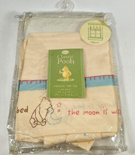 New Disney Classic Pooh Window Valance 45" x 14" Tab Top Cotton Bear and Things