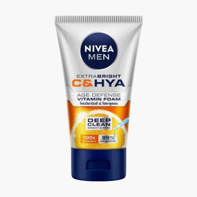 Nivea Men Extra Bright C Hya Age Defense Vitamin Foam 100 G.
