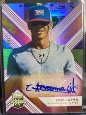 2018 Panini Elite Extra Jose Cosma #168 (09/10) AU *