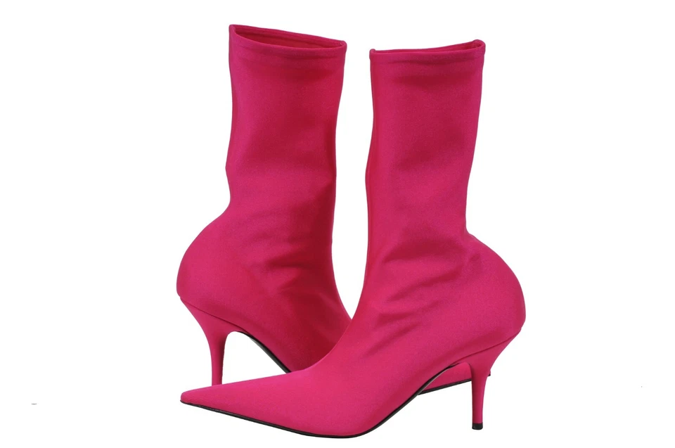 Botines Balenciaga Cuchillo Talla US8.5 EU38.5 Rosa Malva Punta Elástica Foto 4 de 4