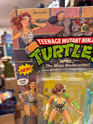 Ninja Newscaster April 0115 (Vintage TMNT Ninja Turtles, Playmates