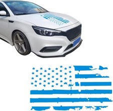 16.9''X 30.7'' Blue USA Distressed American Flag PVC Decals Sticker Universal
