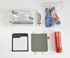 Top Glass Screen Graphite Bottom Back Cover Fit Galaxy Z Flip 5 Replacement