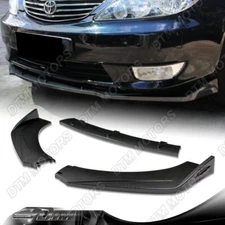 Carbon Style Front Bumper Protector Body Splitter Spoiler Lip 3PCS Universal