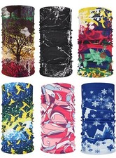 6pcs Stylish Face Mask Useful Summer Sun Protection Nec Gaiter Riding Neck Scarf