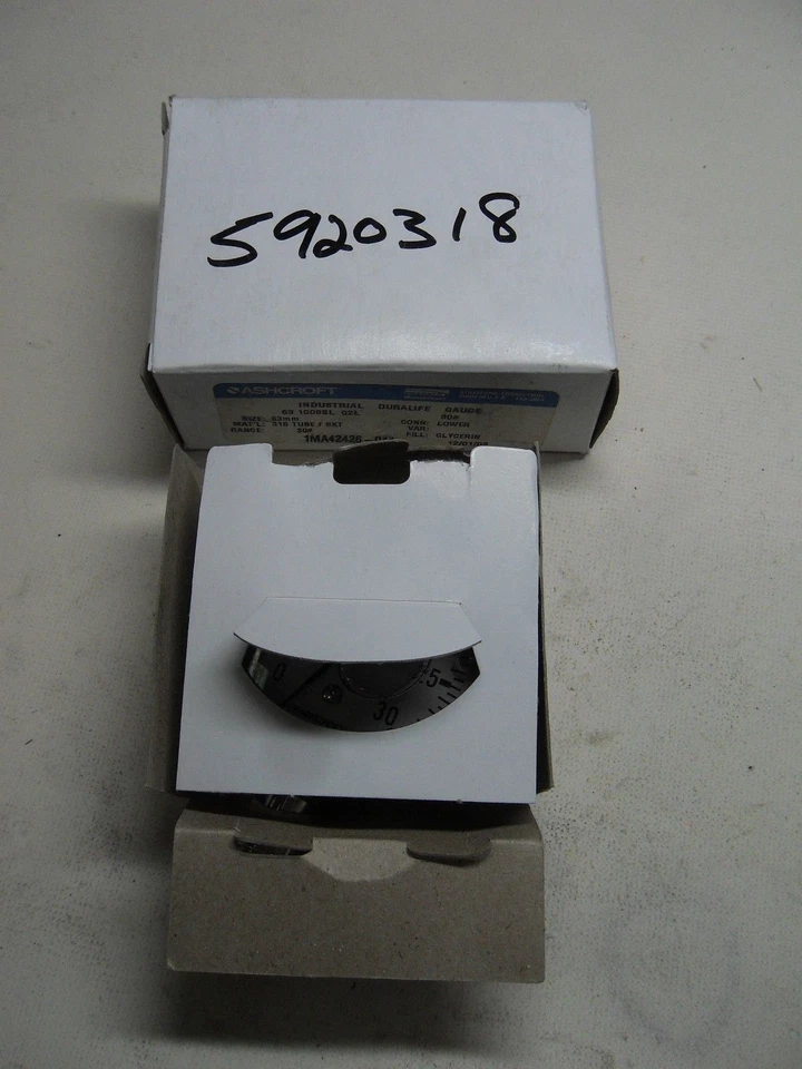 Ashcroft 63 1008SL 02L 238A460-02 1MA42426-011 Pressure Gauge 0-30Psi - Image 3 of 4