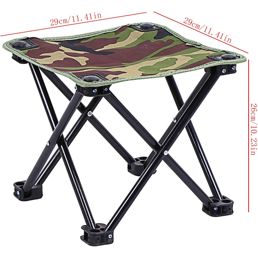 Folding Stool Telescoping Seat Collapsible Portable Outdoor Travel