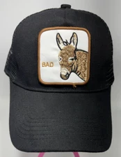 Snapback Trucker Hat Donkey Bad (ASS) Patch Black 
