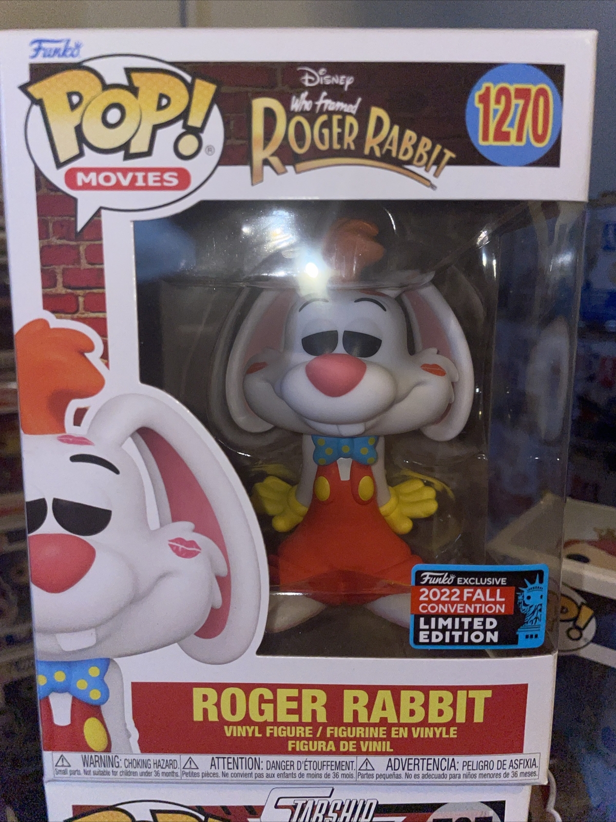 Funko Roger Rabbit 1270 Exclusivo De La Convención De Otoño