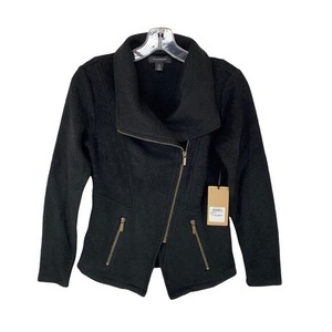 halogen knit moto jacket