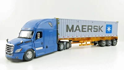 Freightliner CASCADIA W/ Maersk Skelton Trailer 1 50 Diecast