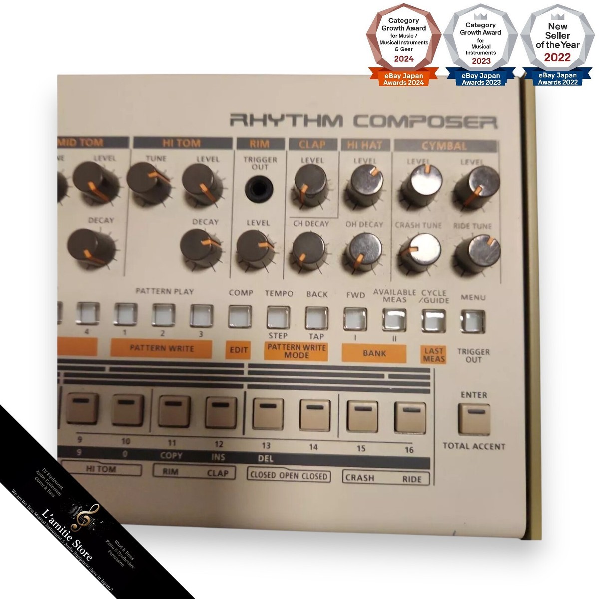 Roland Boutique Drum Machine TR-09 Rhythm Composer Japan
