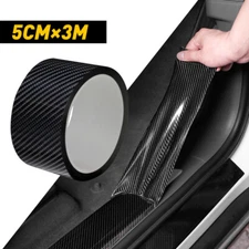5*300CM Ultra 5D Shinny Black Glossy Carbon Vinyl Fiber Wrap Sticker Decal Film