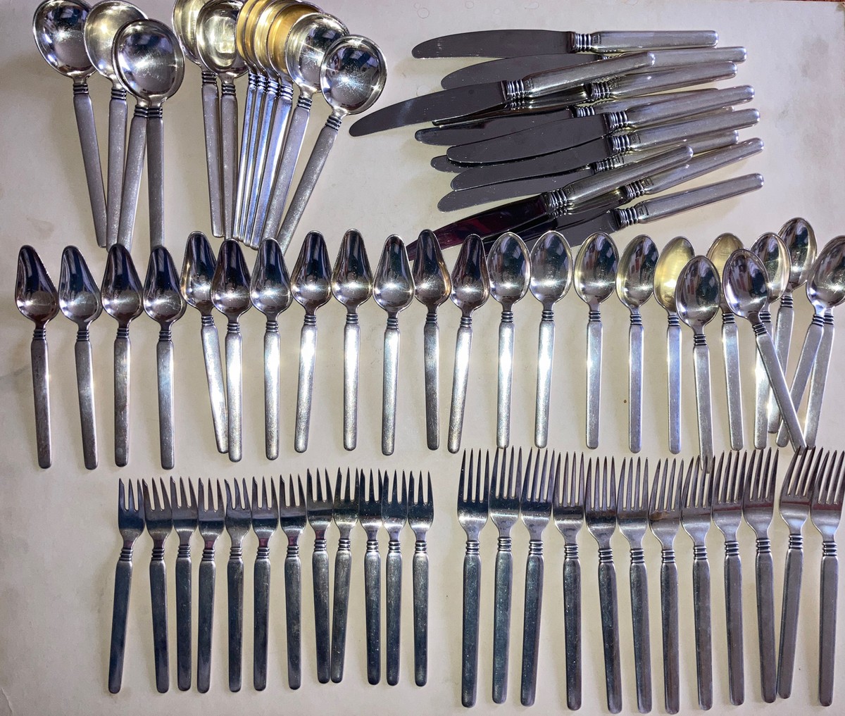 set for 12 Denmark W & S Sorensen Windsor aka Waldorf sterling