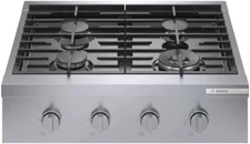 Bosch RGM8058UC  800 Series 30 Inch Gas Rangetop with 4 Sealed Burners