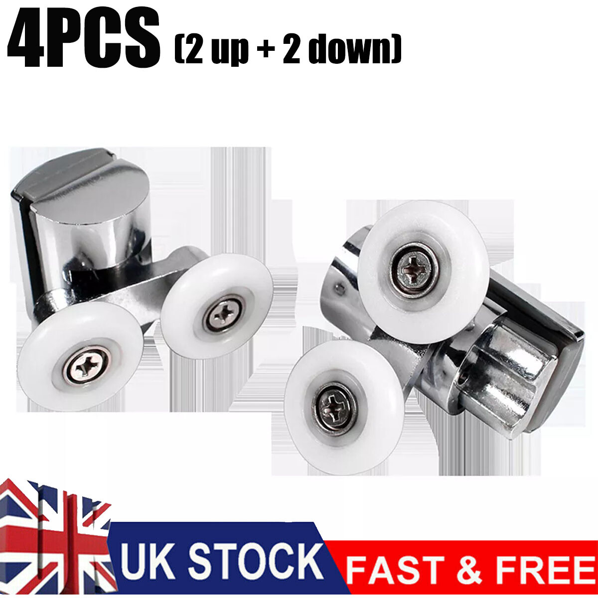 TEHAUX 4Pcs Patio Door Screen Rollers With Ball Bearings – Manganese Steel Wheels For Top & Bottom Sliding