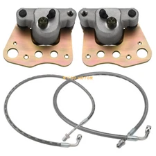 Front Brake Calipers & Hose Lines for Polaris Sportsman 400 450 500 600 700 800