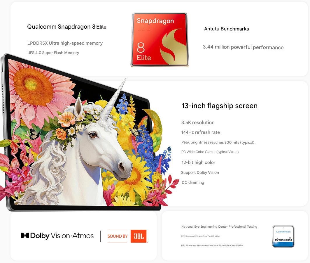Lenovo XiaoXin Pro GT13 2026 Tablet 13-inches Snapdragon 8 Elite