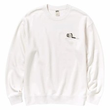 NEW Uniqlo X Kaws UT Long Sleeve Crewneck Sweatshirt White - US Men's Size Small