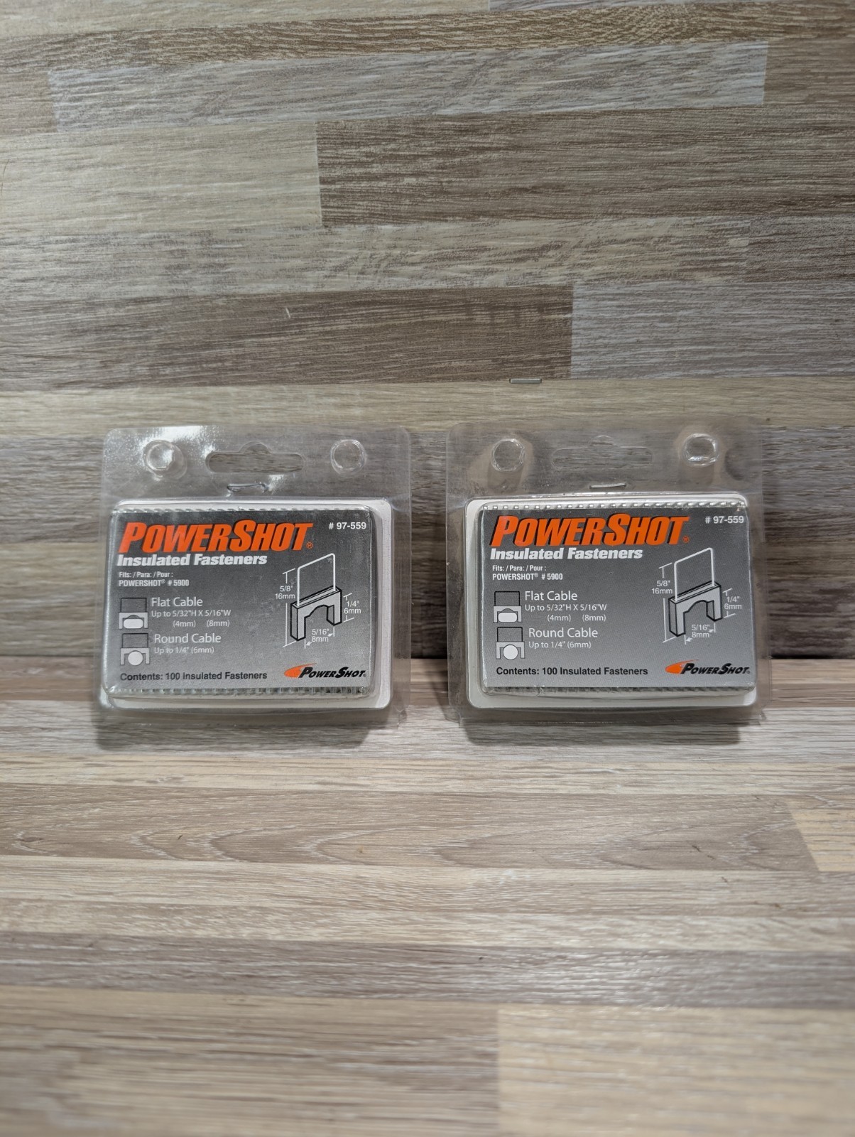 2 PowerShot 100 Insulated Fasteners 97-559 | 5/32 X 5/16 Fla