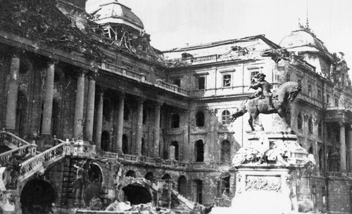 WW2 1945 SIEGE BUDAPEST HUNGARY GENERAL REUTER KNIGHTS CROSS OAK LVS.EAST FRT.SF