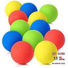 12 Pieces 2.4 Inch Soft Foam Balls Lightweight Mini Indoor Toys 12pcs 4colors