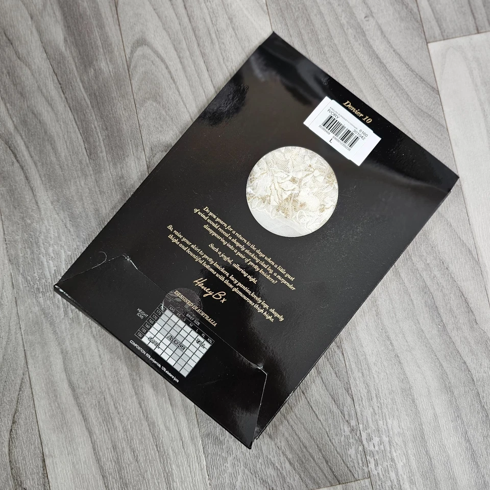 Medias de novia Honey Birdette Madeline marfil y dorado hasta el muslo talla L Foto 2 de 4