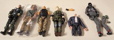 1/18 Scale GI Joe & Other Lot - Some Are Parts, Some Need Parts, 2 Complete. 