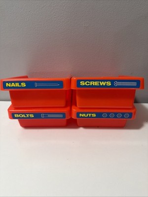 Little Tikes Workshop Bench Replacement Storage Drawers Pretend Play Vintage 80s