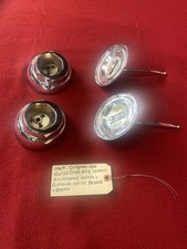 1969 Original Gm Oldsmobile Hurstolds Rechromed Outside Mirror Bezels Stems