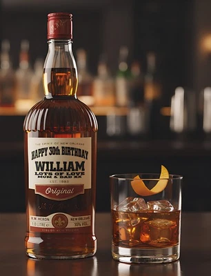 GET INVITED Personalised SOUTHERN COMFORT Bottle Label/Sticker - ADD ANY TEXT