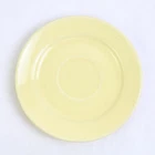 Vintage Bauer Los Angeles 6.25" La Linda Yellow Saucer Plate Earthenware Pottery