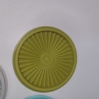 Vintage Lot of 3 Tupperware Servalier LIDS ONLY 5" Green Turquoise Gray — photo 6